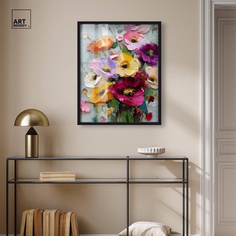 Floral Texture I Shadowbox by Art Remedy
