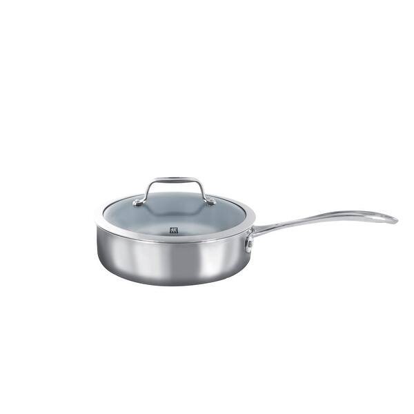Shop Zwilling Vistaclad Ceraforce Ceramic Coated 2 Qt Saucepan W Lid Stainless Steel Overstock 31845835