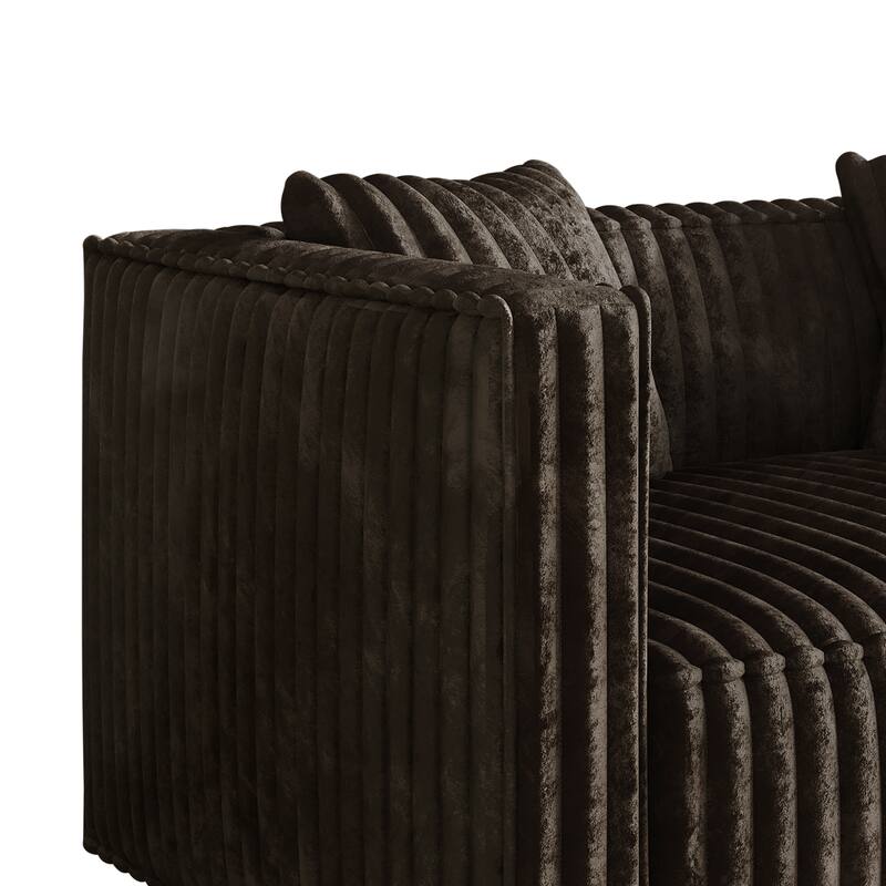 CraftPorch Mid Century Modern 3- Pieces Upholstered Living Room Set