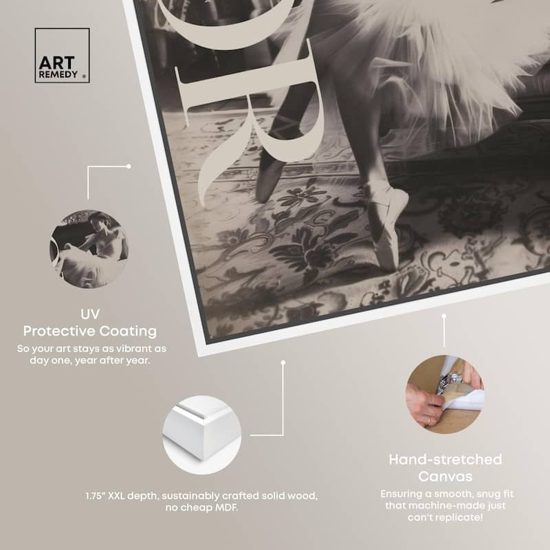 Style Ballerina Cover Canvas by Art Remedy