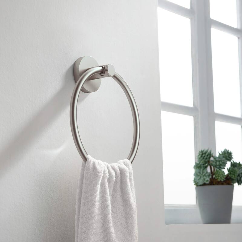Circular 4-Piece Bathroom Hardware Set