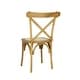 preview thumbnail 8 of 38, Colmar Classic Traditional X-Back Wood Rattan Dining Chair, Natural (Set of 2) by JONATHAN Y