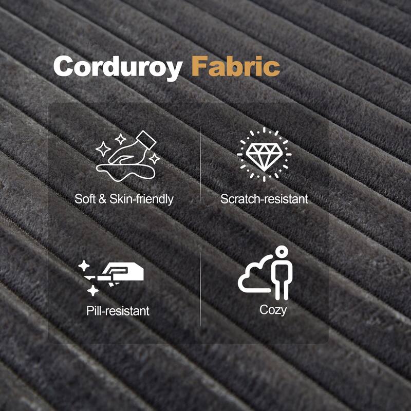 Modern L-Shaped Modular Sectional Sofa with Chaise, Deep Seat Cloud Couch for Living Room, Bedroom, Office, No Assembly Required