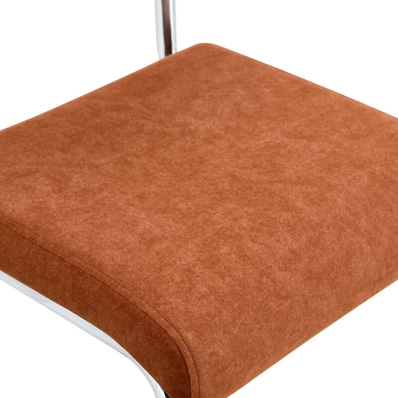 Natural Rattan & Solid Wood Bar Stool Set of 4 - 25" Medieval Modern Style with PU Seat & Chrome Legs