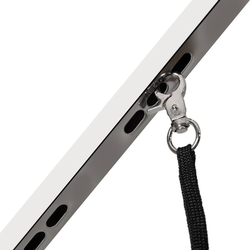 Anmytek Folding Pet Grooming Table Stainless Steel Frame Non Slip Purple Rubber Top with Safety Restraints and Storage Basket