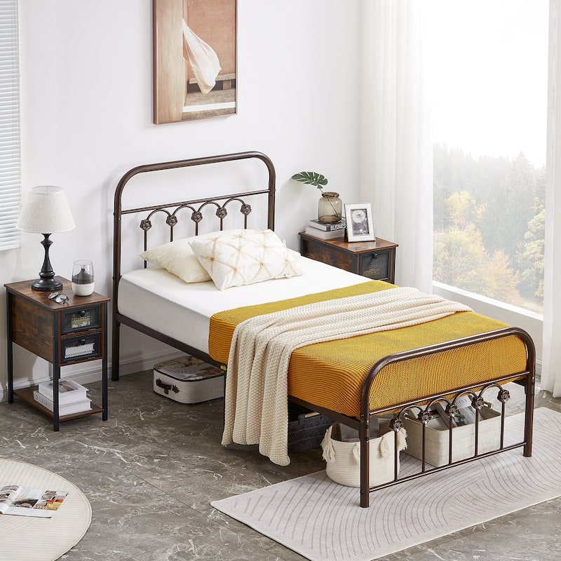 Modern Platform Bed Frame,Easy to Set Up-Twin/Full/Queen/King