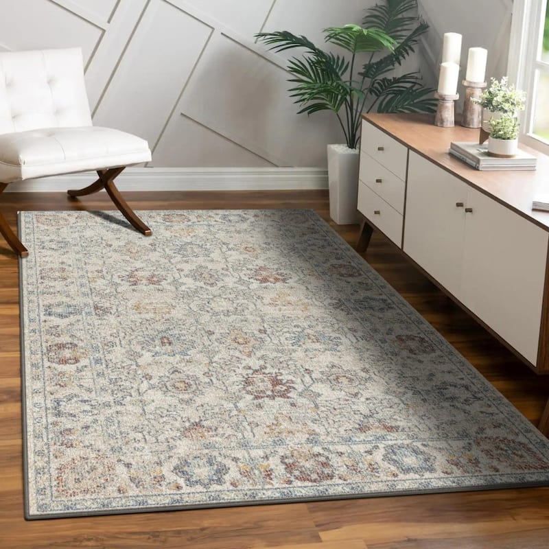 Luxe Weavers Floral Pattern Area Rug, Indoor Carpet for Living Room