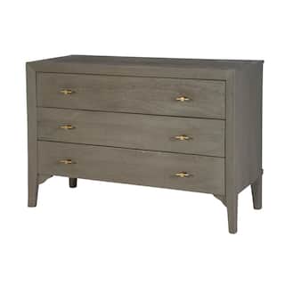 Rockport 46 in. W Rectangular Wood 3 Drawer Dresser