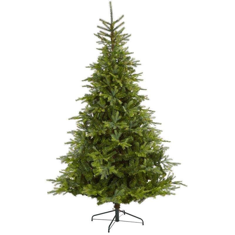 8' North Carolina Spruce Artificial Christmas Tree, Unlit - 8 Foot