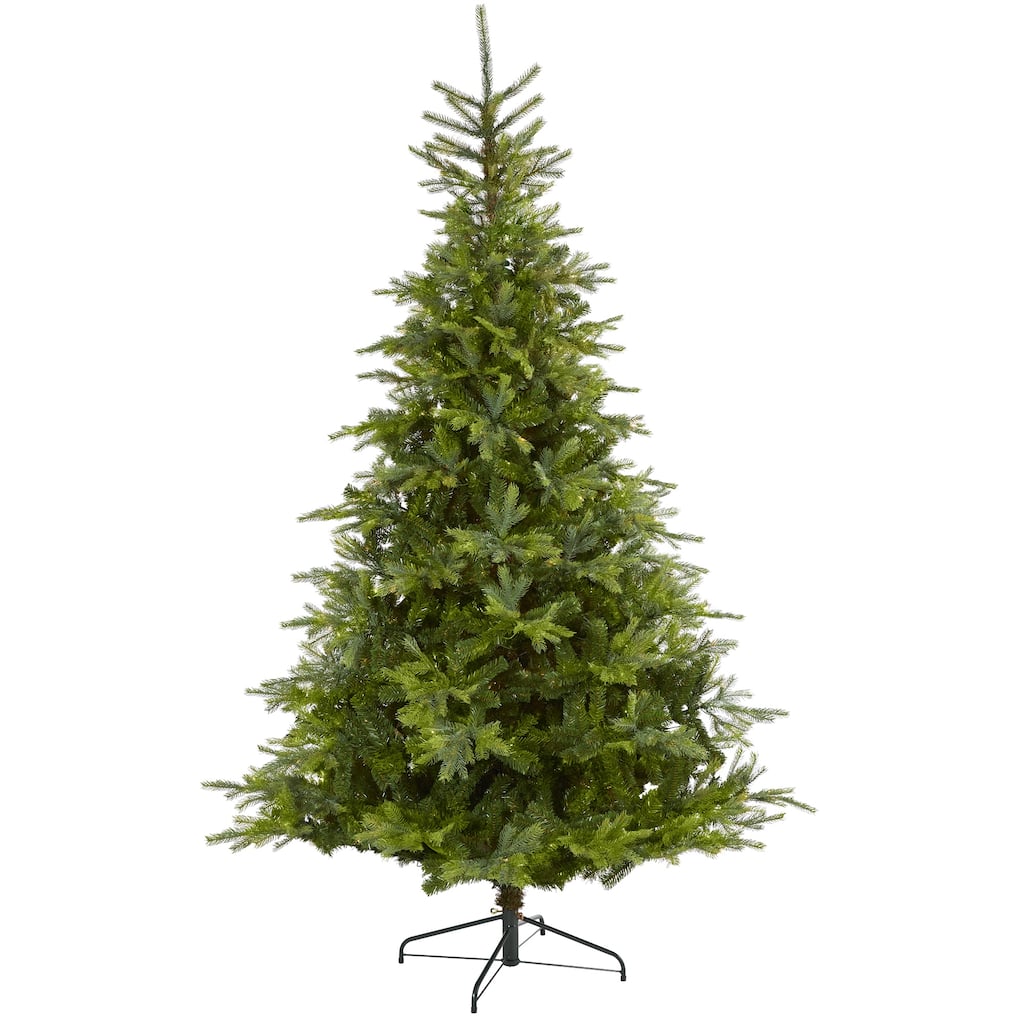 8' North Carolina Spruce Artificial Christmas Tree, Unlit - 8 Foot