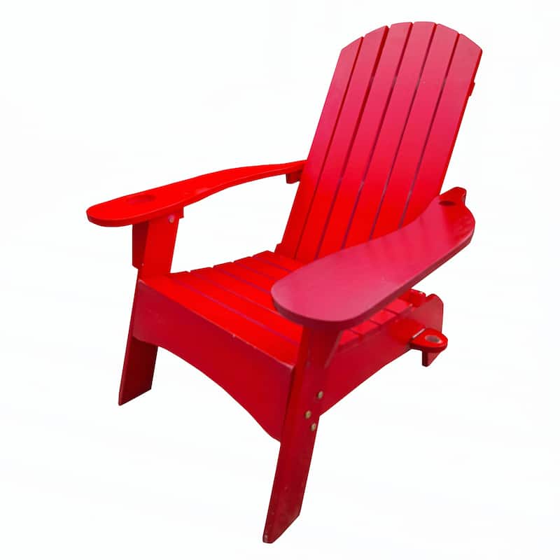 Outdoor or indoor Wood Adirondack chair ,red
