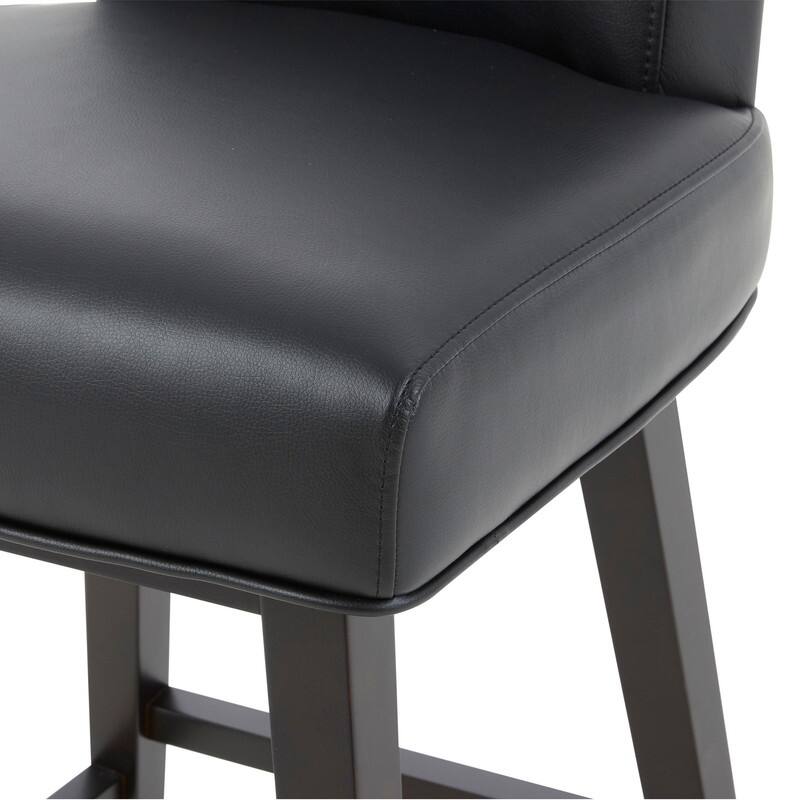 Spruce & Spring Noah Modern Upholstered Counter Height Swivel Barstool Single