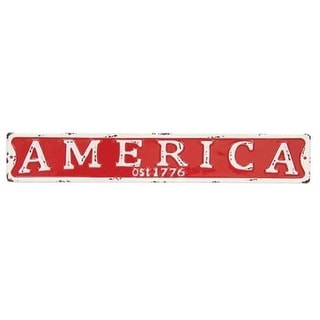 +Americana Street Sign 3 Asstd. - Red - 3.50