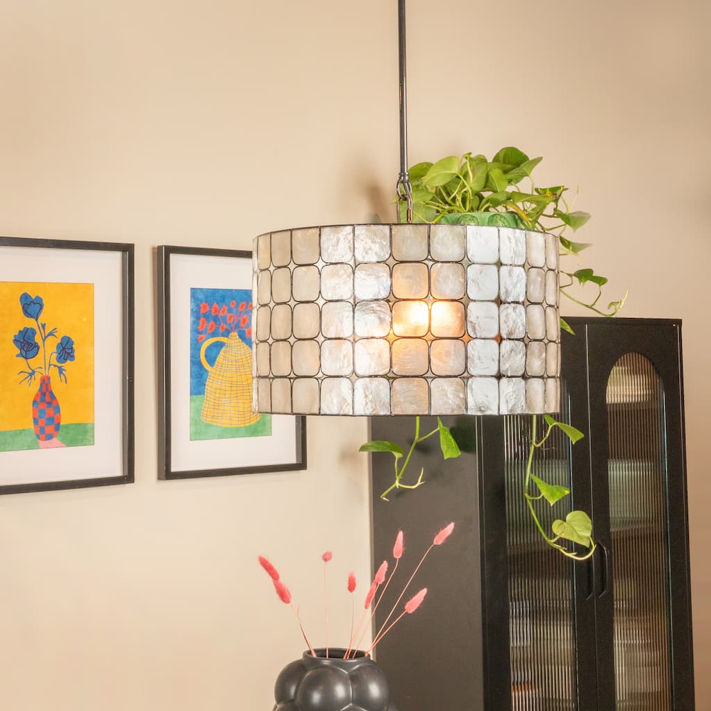Capiz Shell Pendant Lamp