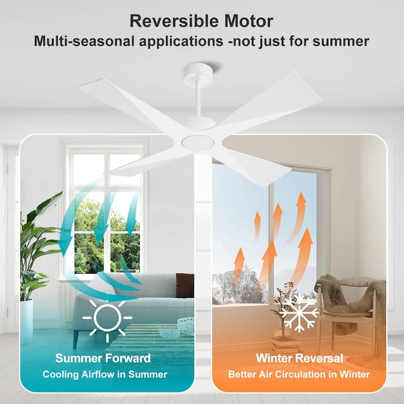 MLiAN 54 In. 4 -ABS Blades Wet Rated Outdoor Ceiling Fan with Remote