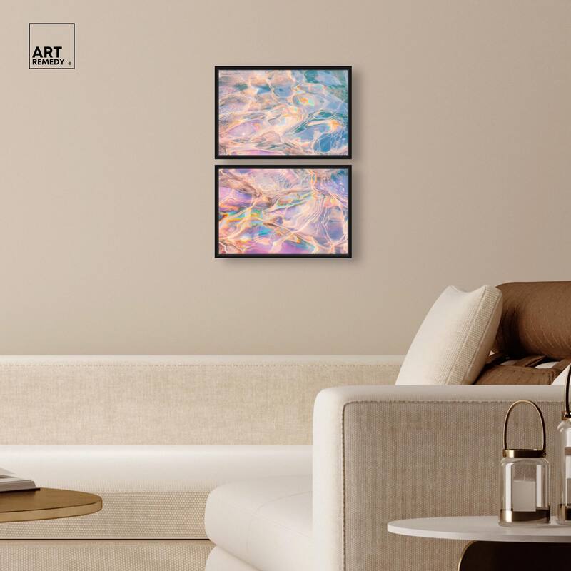 Metallic Drift II Canvas Set of 2 by Art Remedy