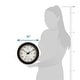 preview thumbnail 6 of 4, Equity 10-inch Outdoor Clock with Thermometer and Humidity Meter