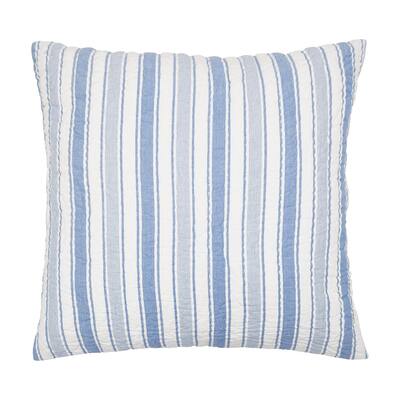 Garrett Euro Sham Blue & White Striped