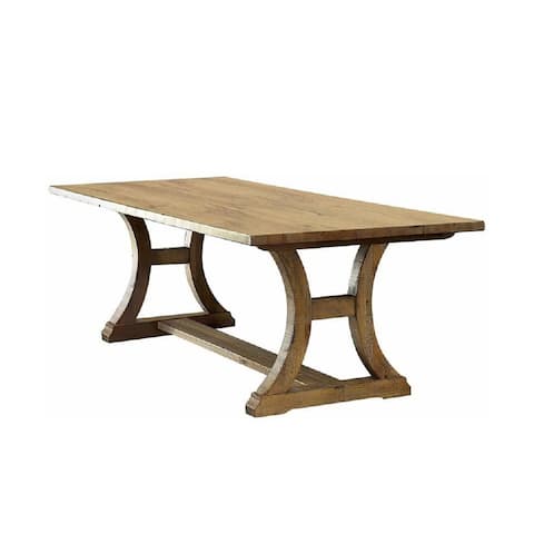 Wooden Dining Table in Rustic Oak Finish