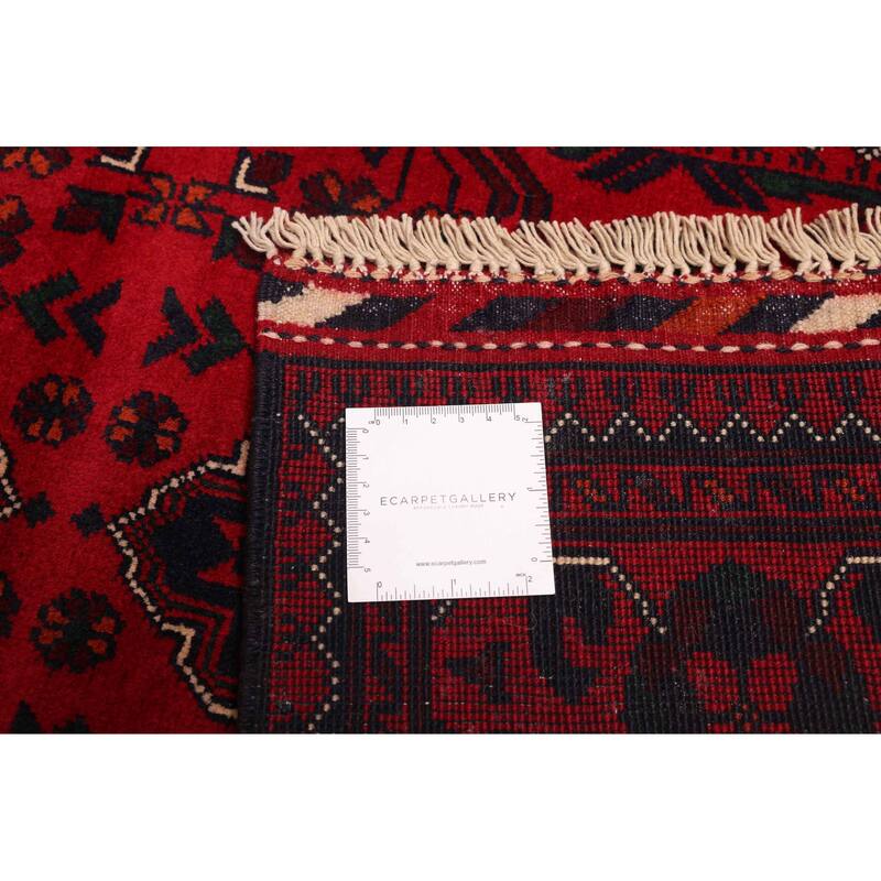 ECARPETGALLERY Hand-knotted Finest Khal Mohammadi Red Wool Rug - 2'8 x 9'7