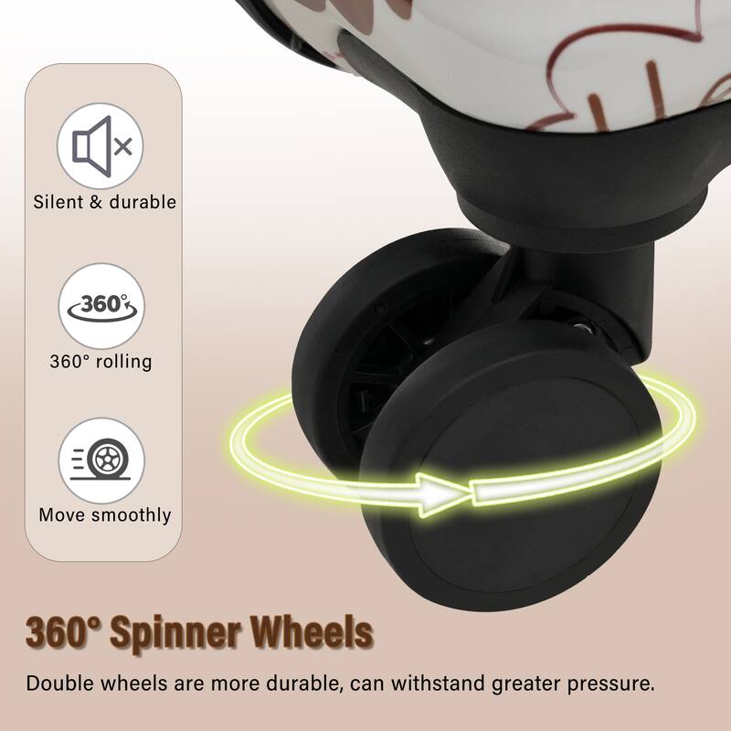 24 Inch Expandable Checked Luggage, Lightweight Glossy Hardshell Travel Suitcase with Spinner Wheels, TSA Lock