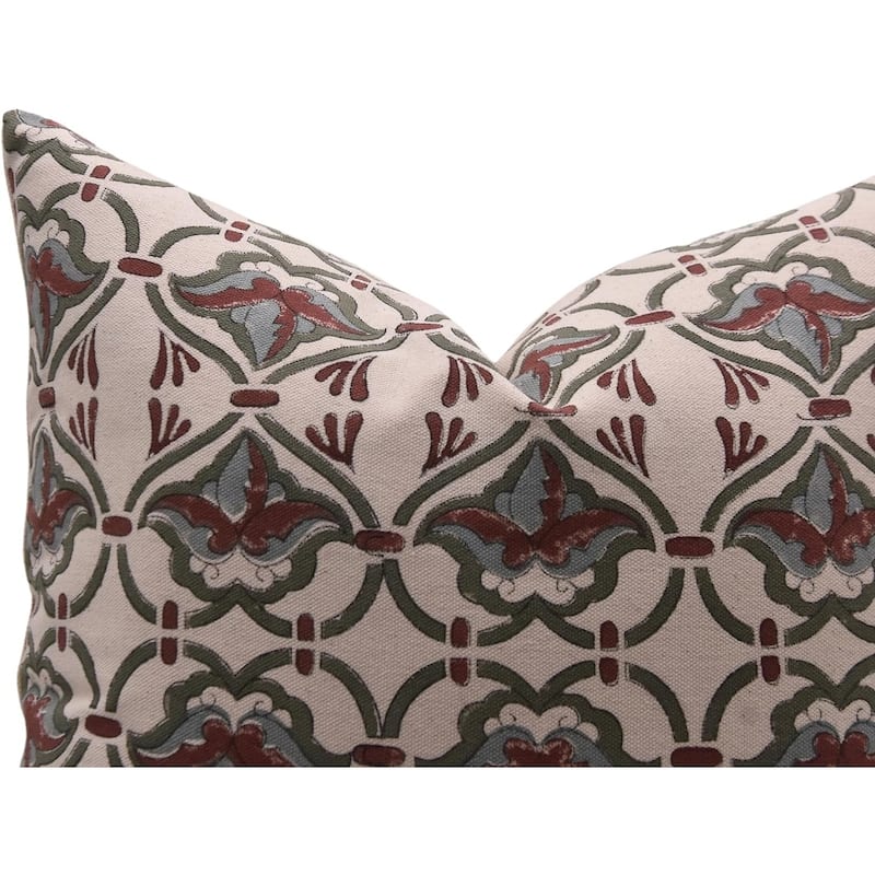 Fabdivine Cotton Square Block print pillow Cover