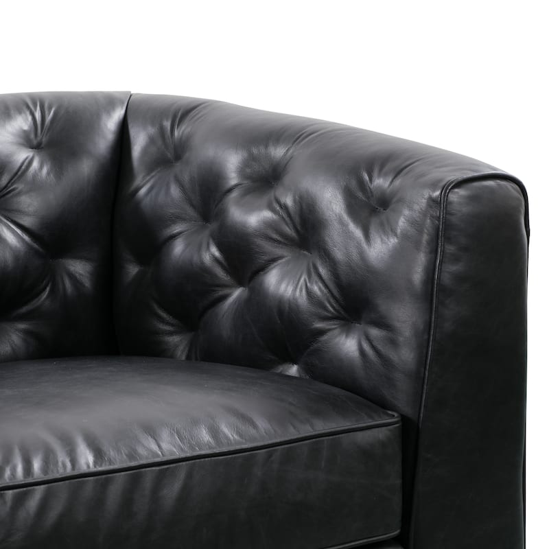Poly & Bark Essex 89" Sofa - Full Grain Genuine Italian Leather