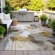 preview thumbnail 67 of 118, Machine Washable Indoor/Outdoor Abstract Dream Chantille Rug Mocha - 10' x 14'