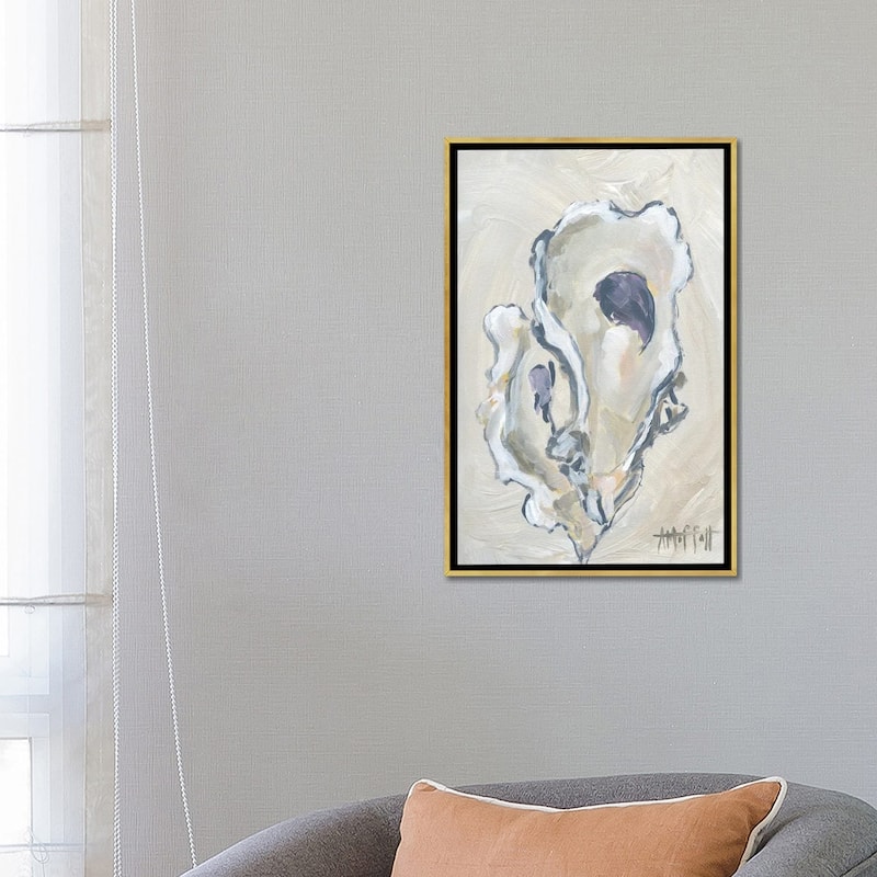 iCanvas "Beige Oyster II" by April Moffatt Framed Canvas Print