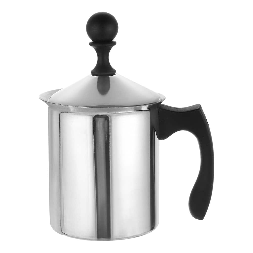 Manual Whipped Cream Dispenser, Stainless Steel Handheld DIY with Lid