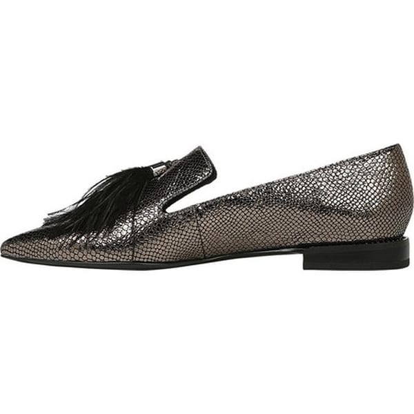 franco sarto metallic loafers