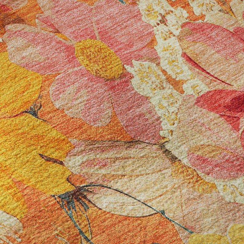 Premium Washable Super Soft Floral Mayfield Rug