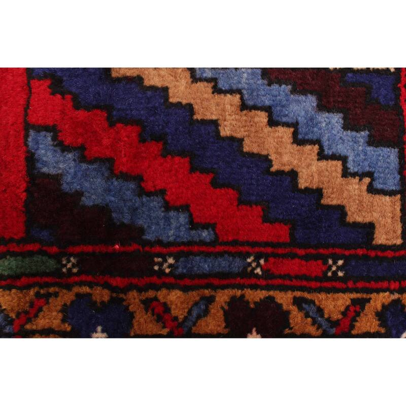 ECARPETGALLERY Hand-knotted Teimani Red Wool Rug - 2'9 x 4'8