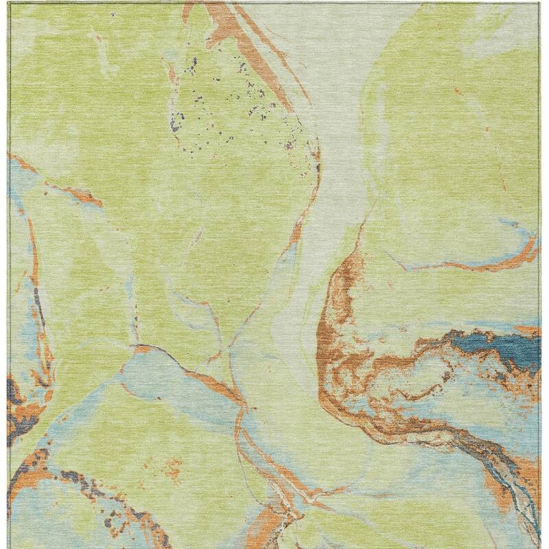HomeRoots Abstract Transitional Rectangle Outdoor Rug