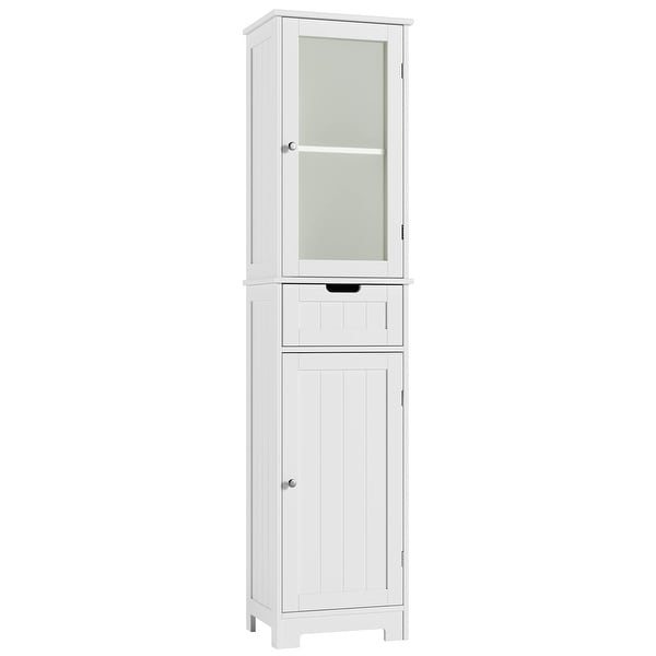 4-Tier Bathroom Standing Shelf Storage Closet Organizer Free Standing  Shelves Rack Cabinet with 2 Doors - On Sale - Bed Bath & Beyond - 30720836
