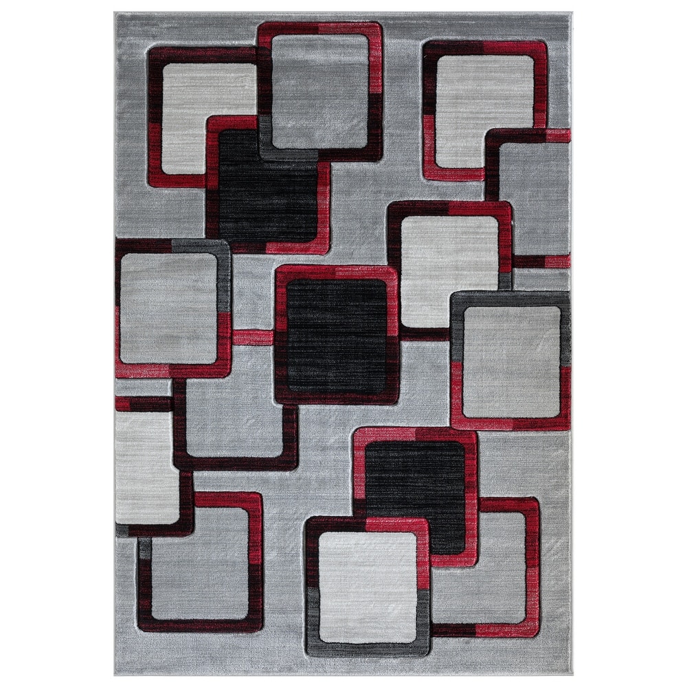 Orelsi Collection Abstract Area Rug