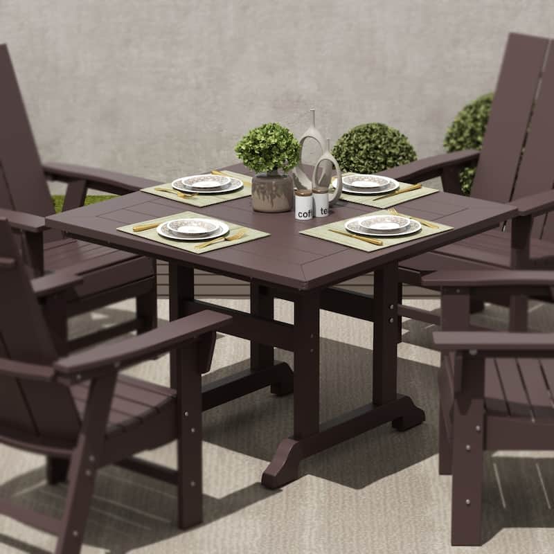 Laguna Hdpe All Weather Outdoor Patio 43" Square Dining Table