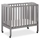 preview thumbnail 1 of 4, Dream on Me 3-in-1 Portable Folding Crib Steel Grey