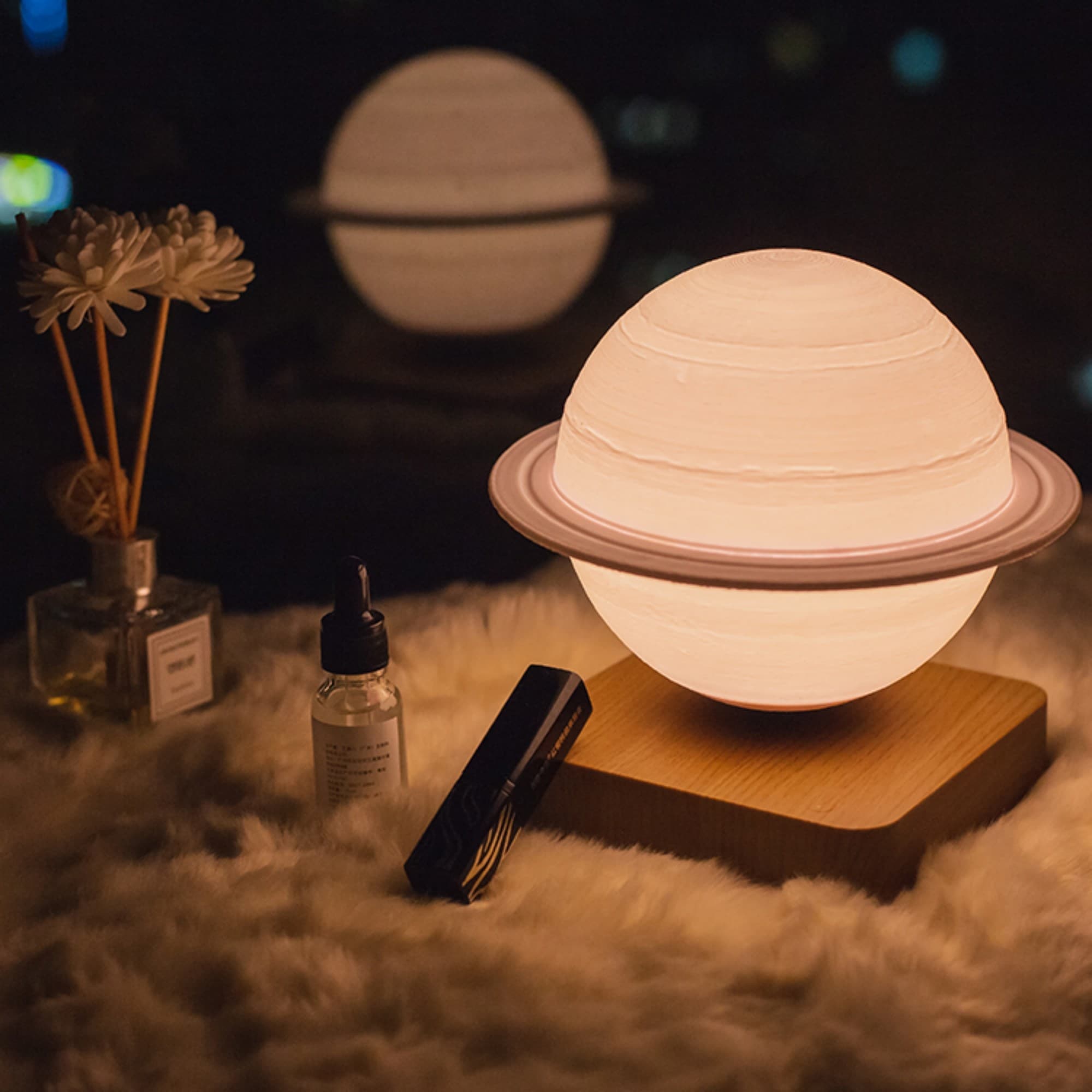 3D Levitating LED Moon Table Lamp Beside Night Touch Control 5.5
