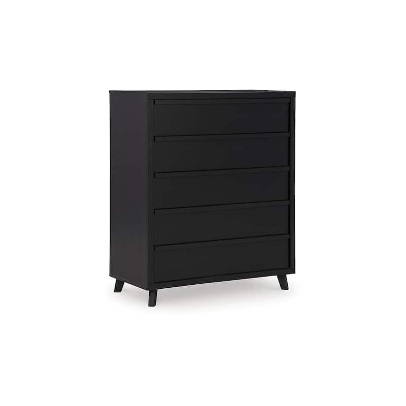 Signature Design by Ashley Danziar Black Wide Chest of Drawers