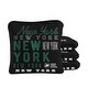 preview thumbnail 1 of 2, New York Football Black Dual Sided Cornhole Bags