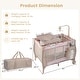 preview thumbnail 6 of 22, 3-in-1 Baby Playard with Bassinet, Changing Table Music Toy Included Carry Bag for Newborn to Toddler