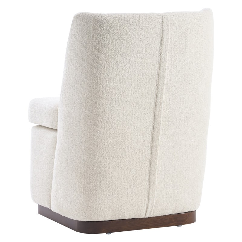 Modern Upholstered Accent Chair with Back for Dining Room, Living Room, Bedroom