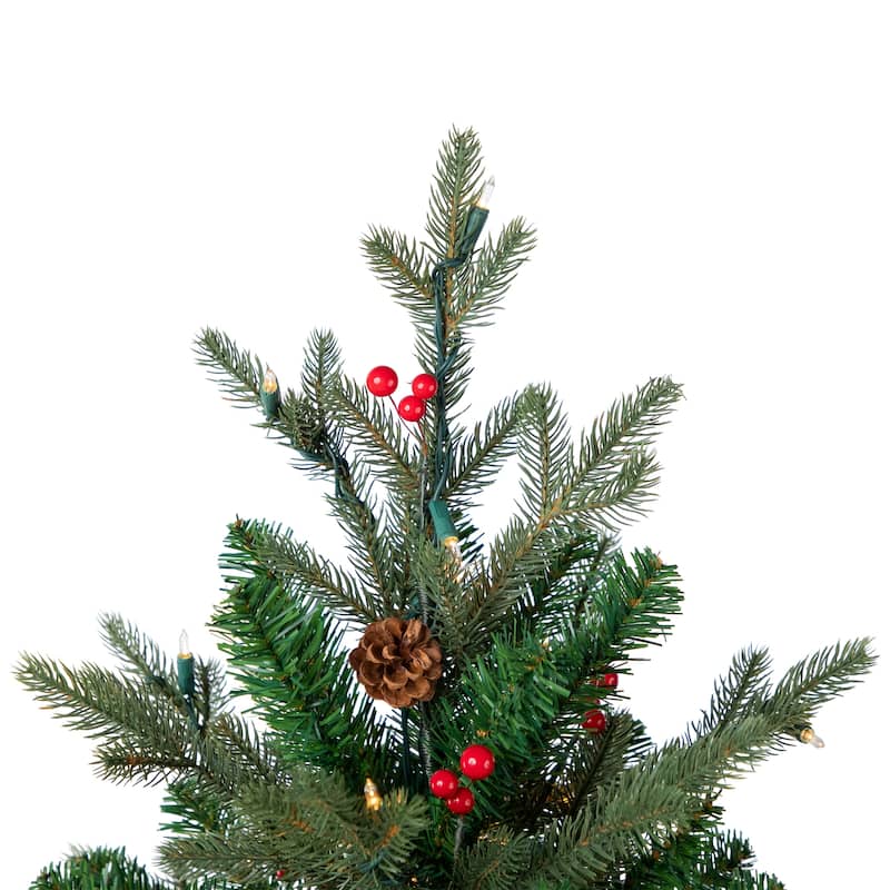 Real Touch™️Pre-Lit Mixed Noble Spruce Artificial Christmas Tree - 4.5' - Warm White