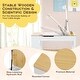 preview thumbnail 5 of 8, Gymax 2-in-1 Kids Wooden Art Table and Art Easel Set w/ Chairs Paper