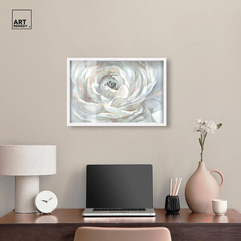 Powdery Peony Shadowbox by Art Remedy