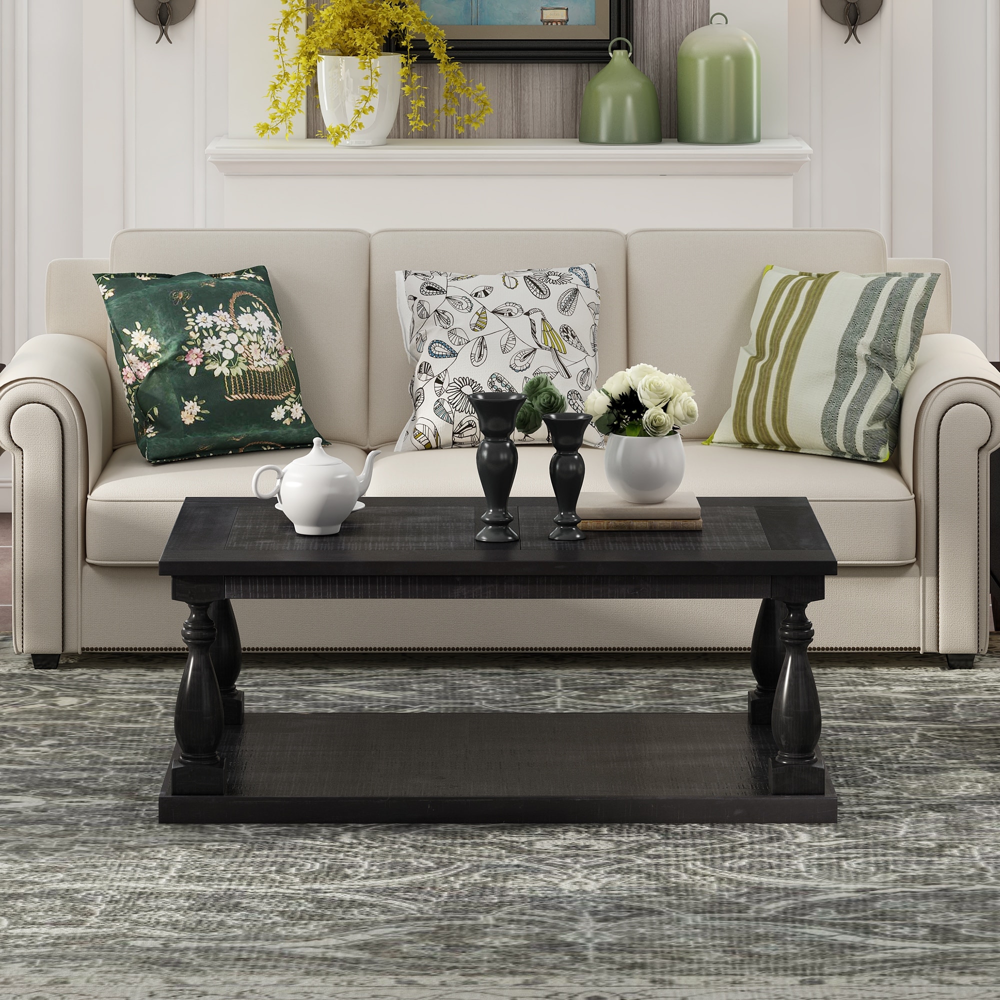 Pine wood outlet center table