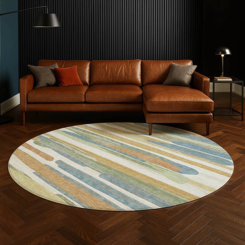 Machine Washable Indoor/ Outdoor Casual Merriam Chantille Rug