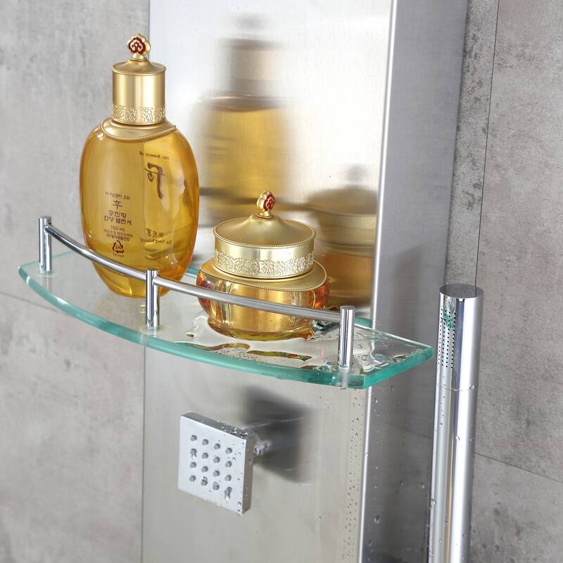 Luxier SP21-CEC 55 in. 3-Jet Thermostatic Shower Panel Tower System