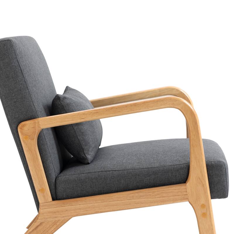 Upholstered Armchair Leisure Chair Accent Chairs Set of 2 with Pillow